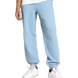 Puma Mmq Blue Cotton Relaxed Fit Solid Joggers-picture-41