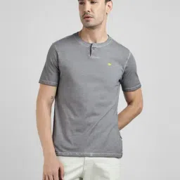 Royal Enfield Brown Solid Short Sleeves T-Shirt-image-94