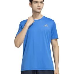 Adidas Blue Regular Fit Printed Sports T-Shirt-image-101