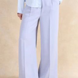 RAREISM Grey Cotton Blend Solid Trousers-image-22