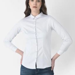Crimsoune Club White Printed Shirt-image-40