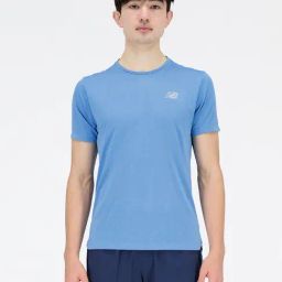 New Balance Light Blue Regular Fit Printed Sports T-Shirt-image-76