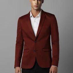 Louis Philippe Sport Maroon Slim Fit Blazer-image-27