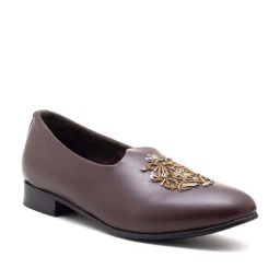 Monkstory Men's Magenta Brown Ethnic Mojris-image-71