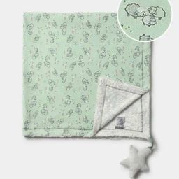 MiArcus Green Cotton 34 TC Printed Baby Blanket-image-90