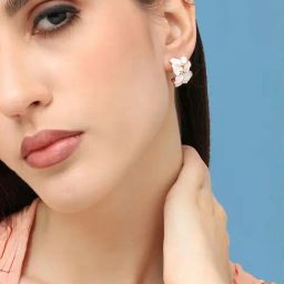 Sohi Gold Plated Designer Casual Stud Earrings-image-72