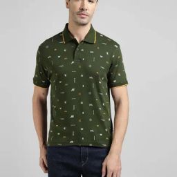 Royal Enfield Green Solid Short Sleeves T-Shirt-image-5