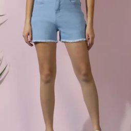 Kotty Blue Regular Fit Shorts-image-46