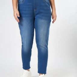 Honey Curvytude by Pantaloons Blue Solid Jeans-image-94
