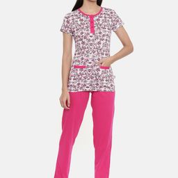 zebu Women Pink Printed Night suit-image-23