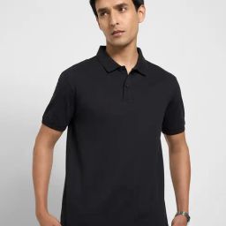Peregrine by Pantaloons Black Polo T-Shirt-picture-17
