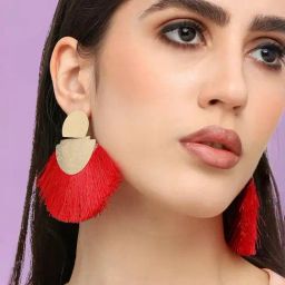 Sohi Gold Plated Designer Party Drop Earrings-image-43