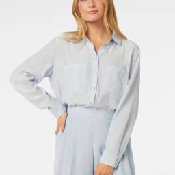 Forever New Sky Blue Shirt-picture-38