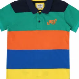 Pepe Jeans Kids Multicolor Color Block Polo T-Shirt-image-59