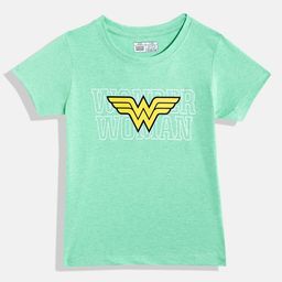 Eteenz Girls Wonder Woman Printed Pure Cotton T-shirt-image-34