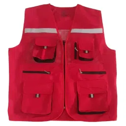 Evion Large Size Red Reflective Safety Jacket, ES-16200-image-93