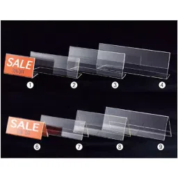 AS ONE Card Stand L Type & V Type Compatible Cards Acrylic 1.5 mm Thickness, 61-207-5-7 (Set of 10)-picture-28