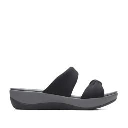 Clarks Women's Arla Coast Black Wedges-image-100