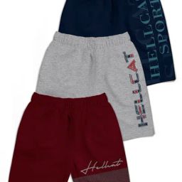HELLCAT Kids Multi Printed Shorts (Pack Of 3)-image-57