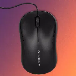 Zebronics  Zeb-Comfort 3 Buttons 1000 DPI Black USB Optical Mouse image 2