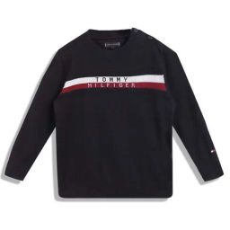Tommy Hilfiger Kids Navy Printed Full Sleeves Sweater-picture-42