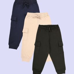 KiddoPanti Boys Pack Of 3 Mid Rise Jogger-picture-38