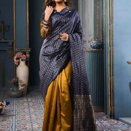 zinzraa Striped Zari Pure Silk Saree-picture-40