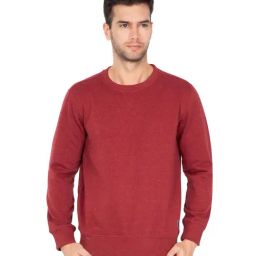 Jockey US92 Red Super Combed Cotton Rich Fleece Sweatshirt with Stay Warm Treatment-image-33