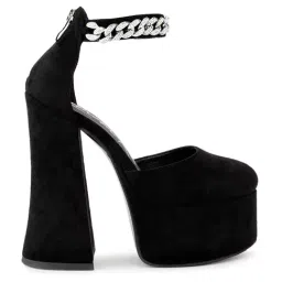 London Rag Women's Black Ankle Strap Sandals-47