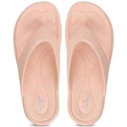 Carlton London Women's Peach Flip Flops-image-25