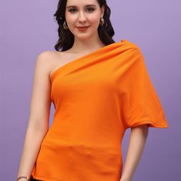 BAESD One Shoulder Flared Sleeve Top-image-5