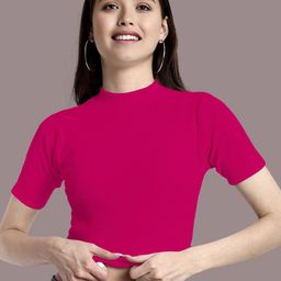 Dream Beauty Fashion Women High Neck Crop Top-picture-22
