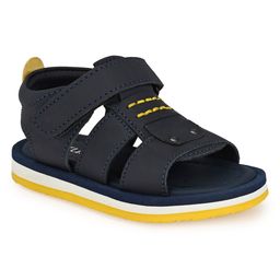 TUSKEY Self DesignDetailed Velcro CloserSandals - Navy Blue-image-53