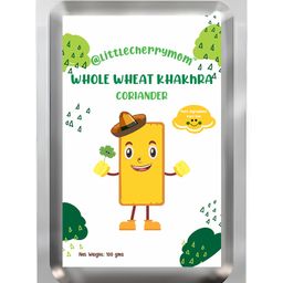 Littlecherrymom's - Whole Wheat Khakhra  Coriander Flavour (100g x 2)-17