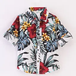 INFINITY Full Sleeves Floral Printed Shirt - Multi Colour-picture-46