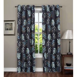 RRC Super Soft Brushed Microfiber Cotton Door Curtains - Navy Blue-25