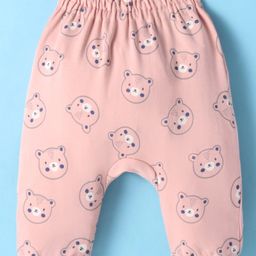Ollypop Interlock Full Length Diaper Leggings With Animals Print - Light Pink-picture-10