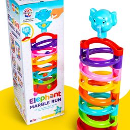 Ratnas Elephant Marble Run Toy Multicolor - 19 Pieces-image-52