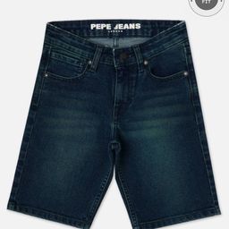 Pepe Jeans Cotton Woven Above Knee Length Washed Shorts - Dark Green-image-76