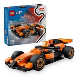 LEGO City F1 Driver with McLaren Race Car Mini Vehicle Toy Playset 86 Pieces - 60442-24