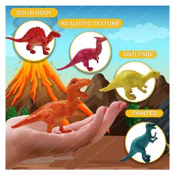 FunBlast Dinosaur World Toy Set of 10 - Multicolor image 2