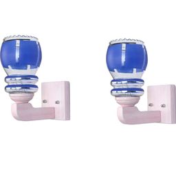 1ST TIME Blue & White Solid Glass Traditional Cylinder Wall Lamps Wall Lamps-picture-44