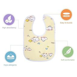 BitFeex Waterproof Feeding Bibs with Snap Button Closure Print- Pack of 2, Color & Design May Vary image 4