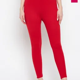 Clora Creation Pack Of 2 Cotton Mid-Rise Ankle-Length Leggings-image-51