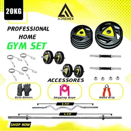 ADRENEX Barbell & Plate Set Home Gym Combo-83