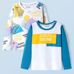 Honeyhap Boys 2 Printed Applique T-shirt-image-29