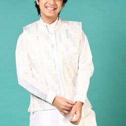 V-Mart Boys Regular Pure Cotton Kurta with Pyjamas-picture-32