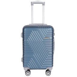 Teakwood Leathers Blue Textured Hard Large Trolley Bag - 77 cm-image-24