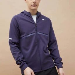 Kappa Purple Regular Fit Hooded Sweatshirt-image-34