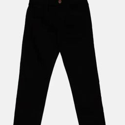 Kiddopanti Boys Black Solid Jeans-image-52